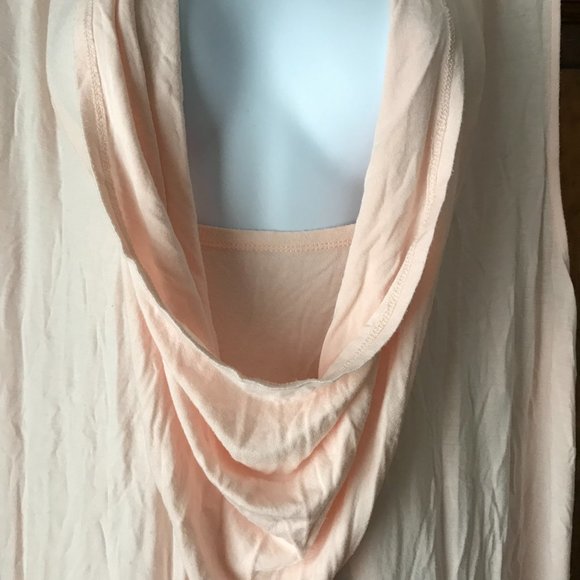 LOGO by Lori Goldstein Peach Draped Cowl Pullover Tunic Size 2X - Picture 4 of 13